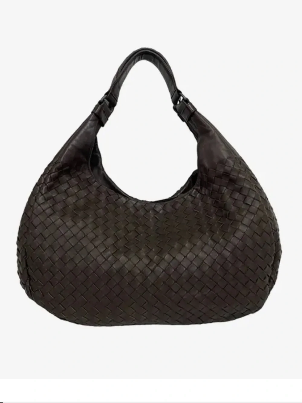 Bottega Veneta Large Campana Dark Brown Intrecciato Hobo